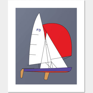 Flying Dutchman Sailboat Posters and Art